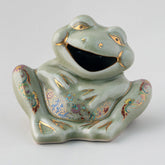 Hand-Painted Celadon Frog - Eyaas