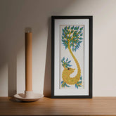 Creature as Guardian of Tree -Bhil Painting - Eyaas