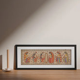 Madhubani Painting Swayamvar, 21x6.5 Inches - Eyaas