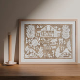 Village Scene Warli Painting 16x22 - Eyaas