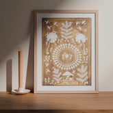 Warli Art, Dhol & Trumpet Playing, 16x22 - Eyaas