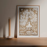 Warli Painting Festival Celebration - 17x21 - Eyaas