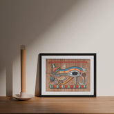 Eye of Horus Egyptian Painting - 11.5x8.5 - Eyaas