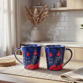 Mountain Landscape Ceramic Coffee Mug Set