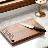 Rosewood Brass Inlay Platter 12x8.5 - Floral - Eyaas