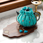 Wood with Brass Inlay Trivet, 9x15, Mughal - Eyaas