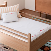 Roosters Embroidered Kids Bedsheet & 1 Pillow Cover