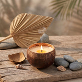 Coconut Shell Soy Wax Eco-Friendly Candle, Scented