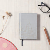 Handmade Printed Diary - Small, Grey - Eyaas