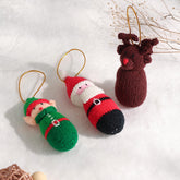Christmas Hanging Set of 3, Santa, Elf & Reindeer