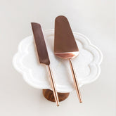 Copper Coated Stainless Steel Cake Knife & Server - Eyaas
