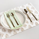 Set of 4 Stainless Steel Cutlery Set with Brass Coating - Eyaas