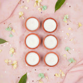 Terracotta Soy Wax Diya Set