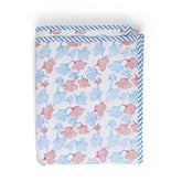 Block Printed 3 Layer Reversible Mulmul Dohar 60x90 - Eyaas