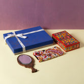 Papier Mache Gift Box with Scarf & Hand Mirror - Eyaas
