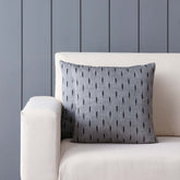 Ikat Cushion Cover 16x16, Set of 2, Grey