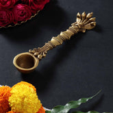 Handcrafted Brass Hawan Spoon - Naga