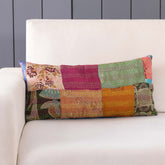Patchwork Kantha Cushion Cover - 11"X22" - Set of 4