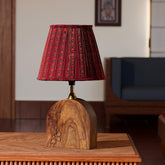 Wood with Brass Inlay Table Lamp Base (Arch) - Eyaas