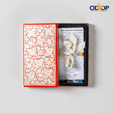 Kashmiri Papier Mache Gift Box with Silk Scarf - Eyaas