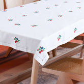 Wild Berries Embroidered Cutwork Table Cloth, 60 x 100