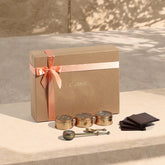 Teas, Tea Spoon, Brewer, & Coaster Set Gift Pack of 4