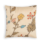 Kalamkari Cushion Cover, 12x12, Cream, Floral - Eyaas