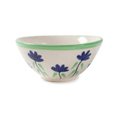 Hand-Painted Ceramic Bowl (6x3 Inches) - Blue Floral - Eyaas