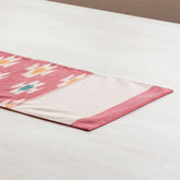Cotton Ikat Table Runner - 13 x 58, Red & White - Eyaas