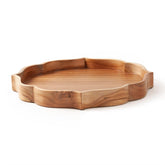 Light Polish Teak WoodServing Tray - Eyaas