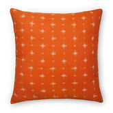 Cotton Ikat Cushion Cover - 18x18, Mustard & White - Eyaas