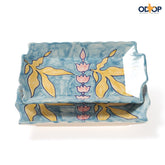 Rectangular Ceramic Serving Platter Set of 2 - Eyaas