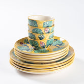 Water Lily Classic Ceramic Dinner Set of 12 pcs - Eyaas