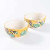 Water Lily Ceramic Cereal Bowl 5.5 Inch - Set of 2 - Eyaas