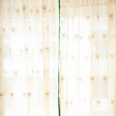Chanderi Curtain, 7ft / 84 Inches, Buta, Off-White - Eyaas