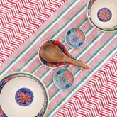 Hand Block Printed Cotton Table Cloth - 58x90 - Eyaas
