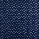 Upholstery Fabric Diamond Navy Blue & White - Ikat 20x20 - Eyaas
