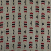 Upholstery Fabric Grey, Red & Black - Ikat 20x20 - Eyaas