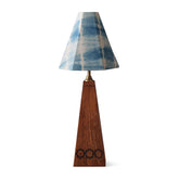 Blue Tie & Dye Cotton Lampshade, 9x9 - Eyaas