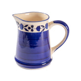 Handpainted Ceramic Jug / Pitcher, Indigo, 1.75 lts - Eyaas