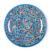 Light Blue Floral Jaal Dinner Plate - 10 Inch - Eyaas