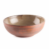 Glazed Terracotta Bowl - 8.5 Inch, Sand - Eyaas