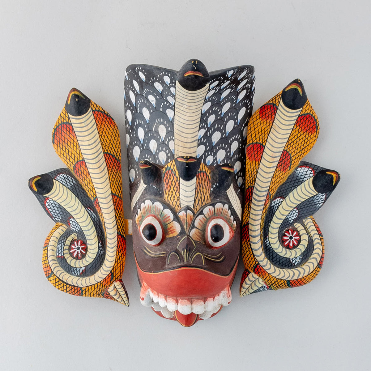 Sri Lanka Naga Raksha Wooden Mask 8 x 10"