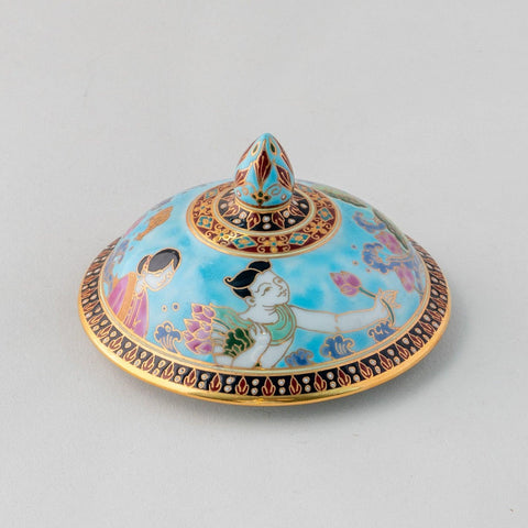 Benjarong Porcelain Mug - Thai Village Life - Eyaas