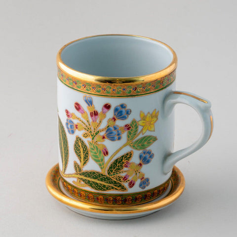 Benjarong Ceramic Mug - Floral - Eyaas