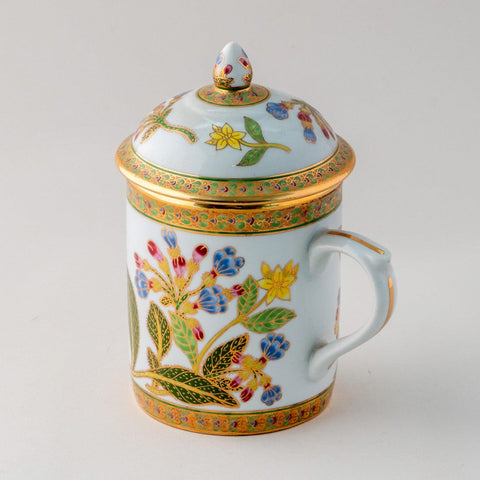 Benjarong Ceramic Mug - Floral - Eyaas