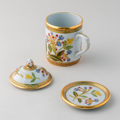 Benjarong Ceramic Mug - Floral - Eyaas