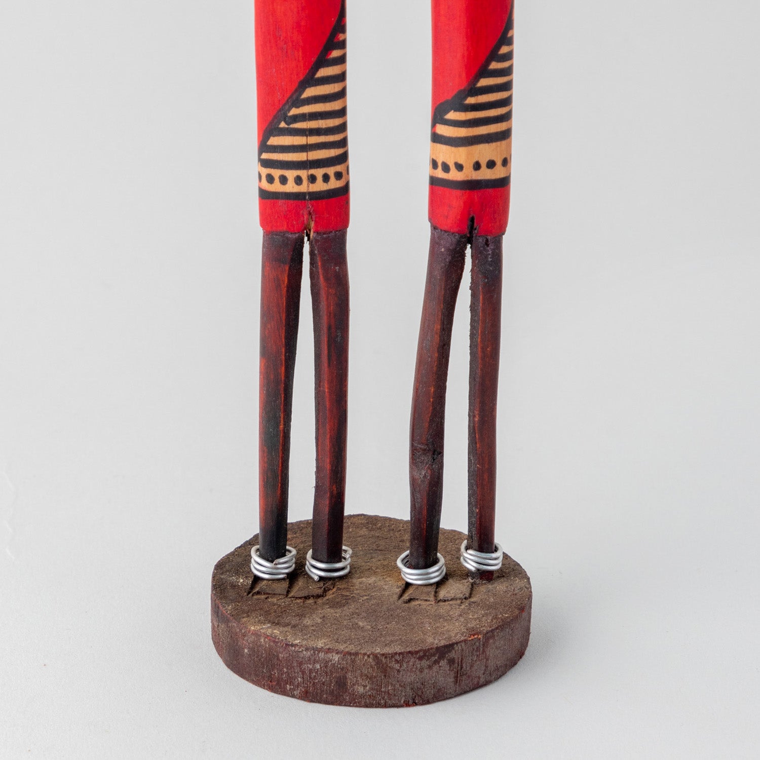 Handcrafted Wooden Masai Tribal Pair - 12 Inches