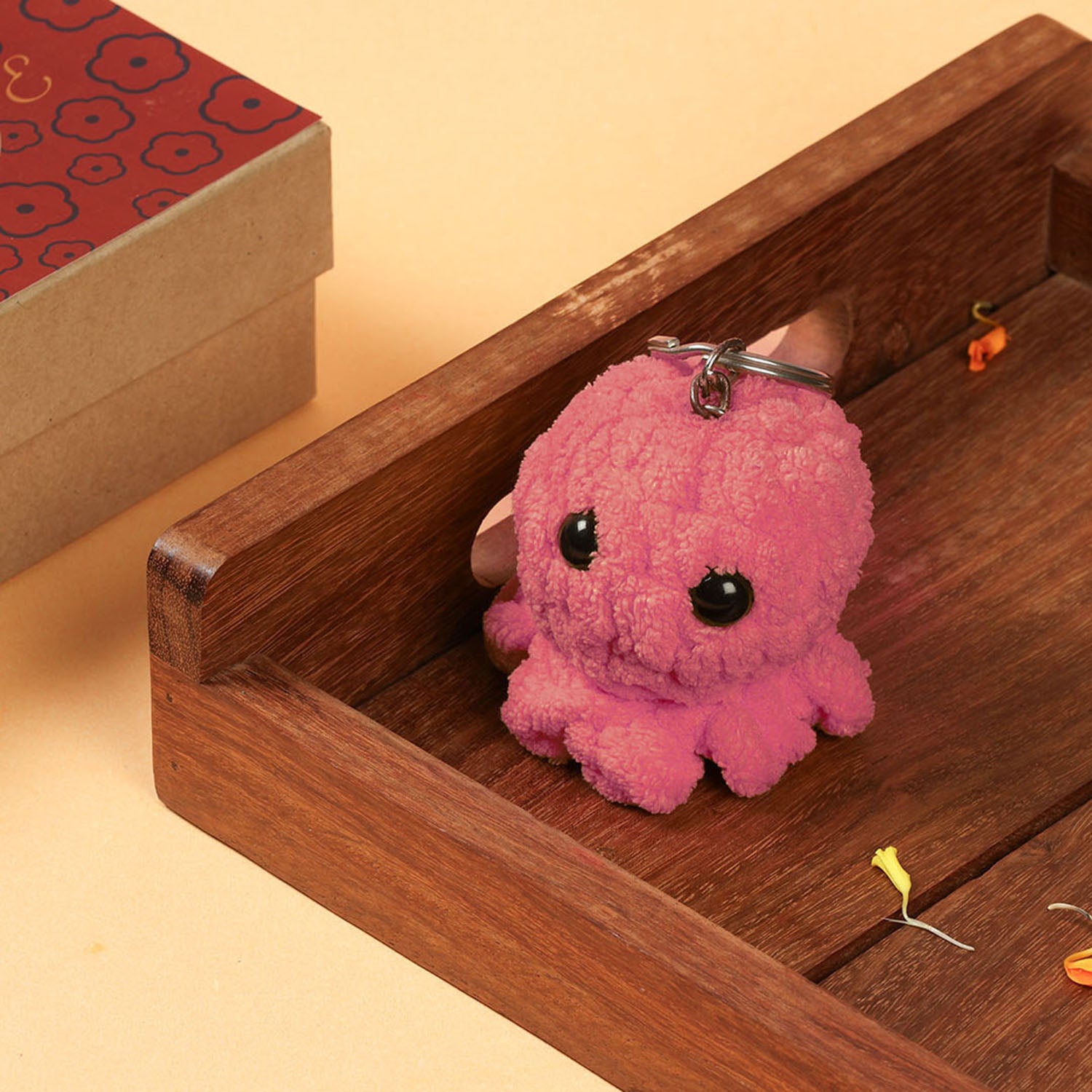 1 Quilled Rakhi, Crochet Toy & Roli Tika Gift Set, Bird