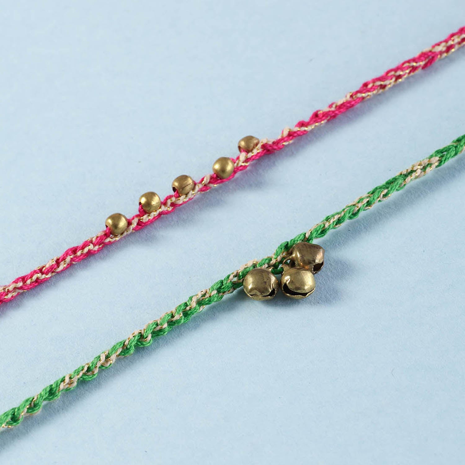 Crochet Rakhi Dora Set with Roli Tika